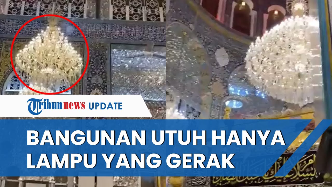 BENTUK KUASA ALLAH! Detik-detik Masjid Sayyidah Zainab Utuh Diguncang Gempa Turki, Takbir Menggema