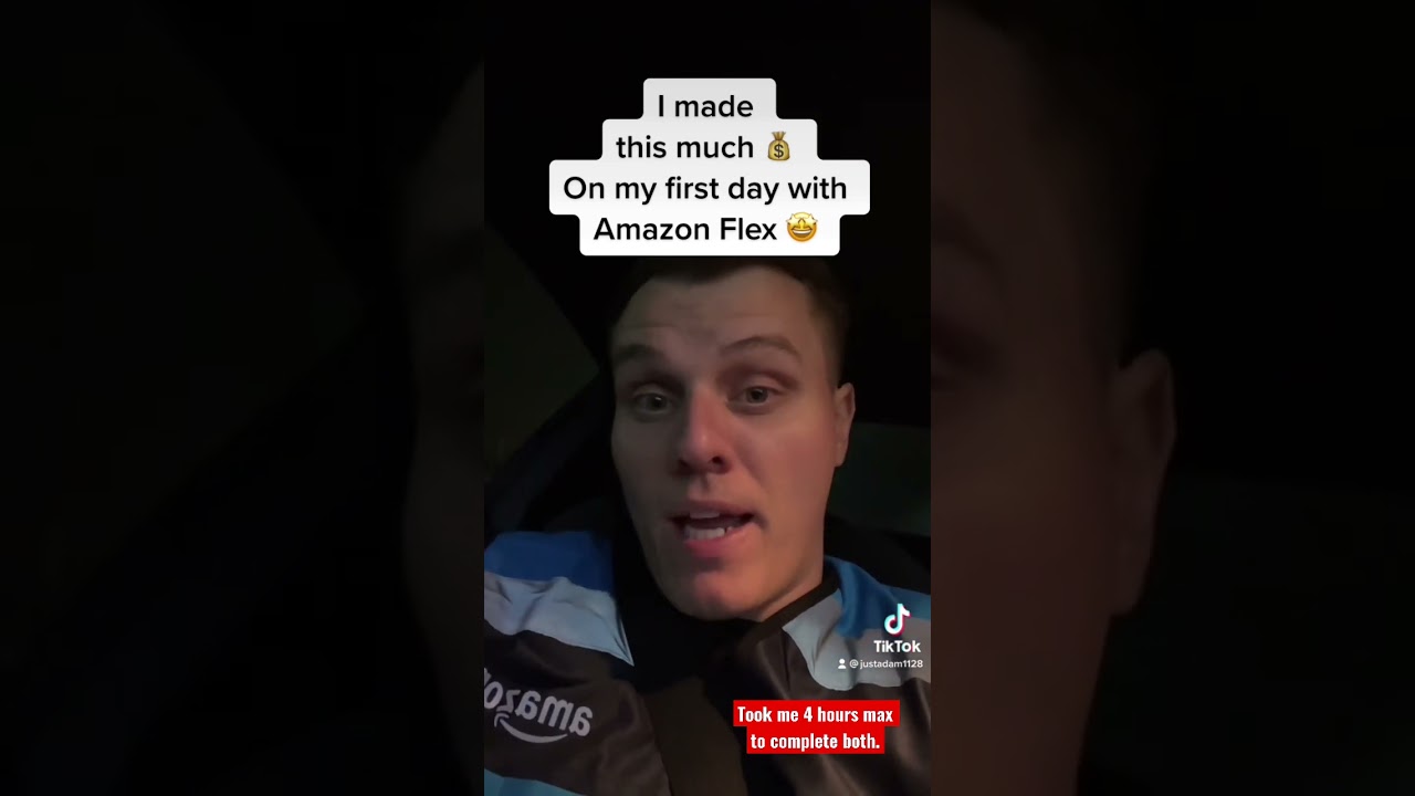How much I made my first day Using the Amazon Flex App