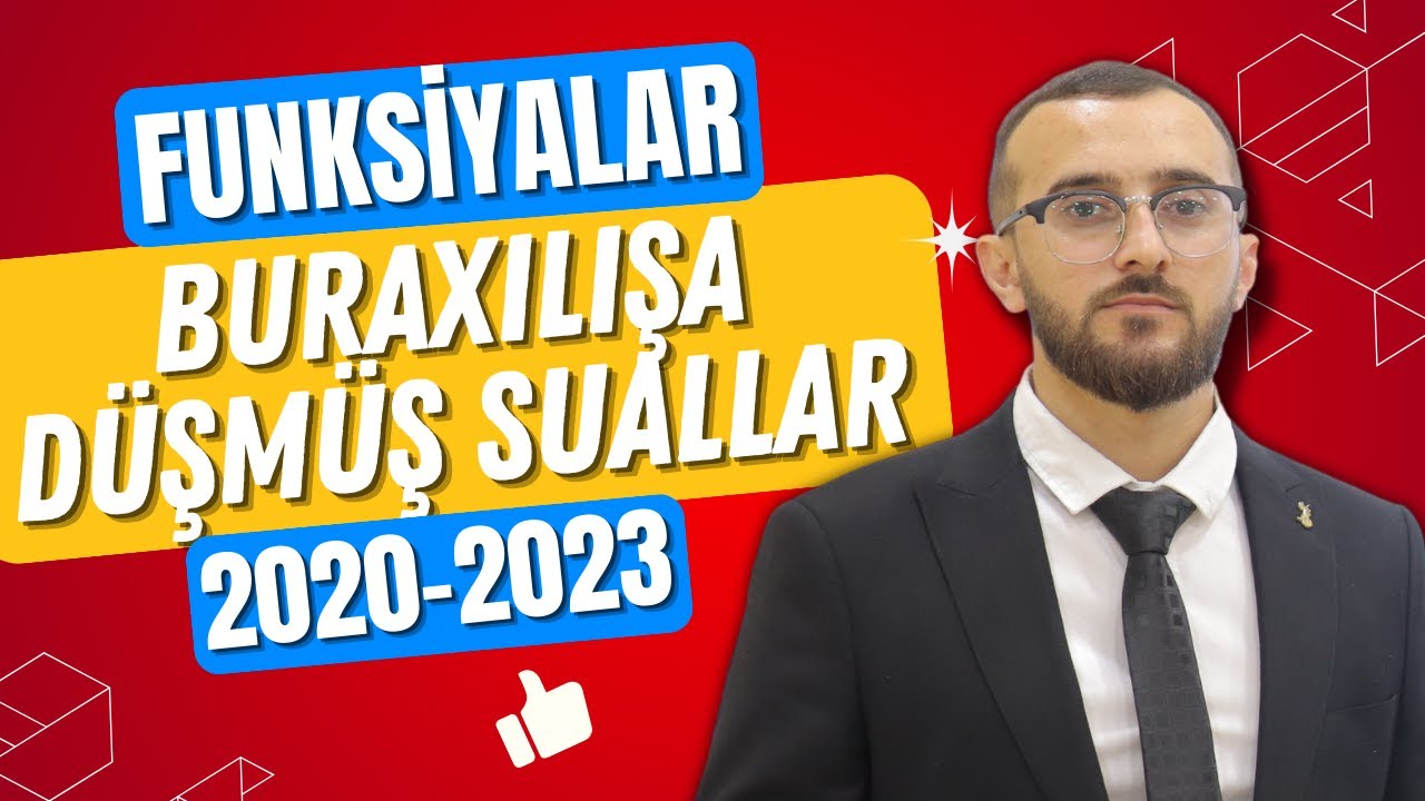 ✅️❗️👉Funksiyalar və Qrafiklər 2020-2023 Düşmüş suallar mütləq izlə Qızıl qaydalar #buraxılış #blok