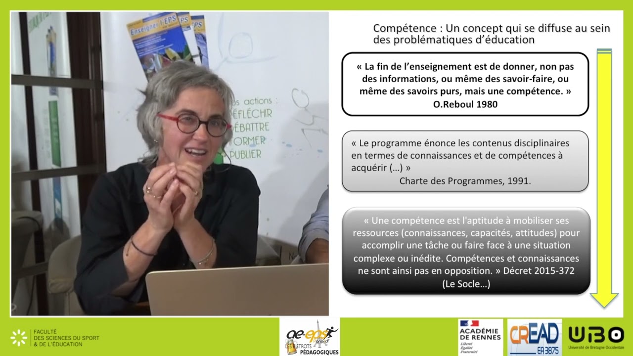 I. Couëdon & G. Kermarrec : Bistrot pédagogique sur les apprentissages moteurs en EPS — 1/5