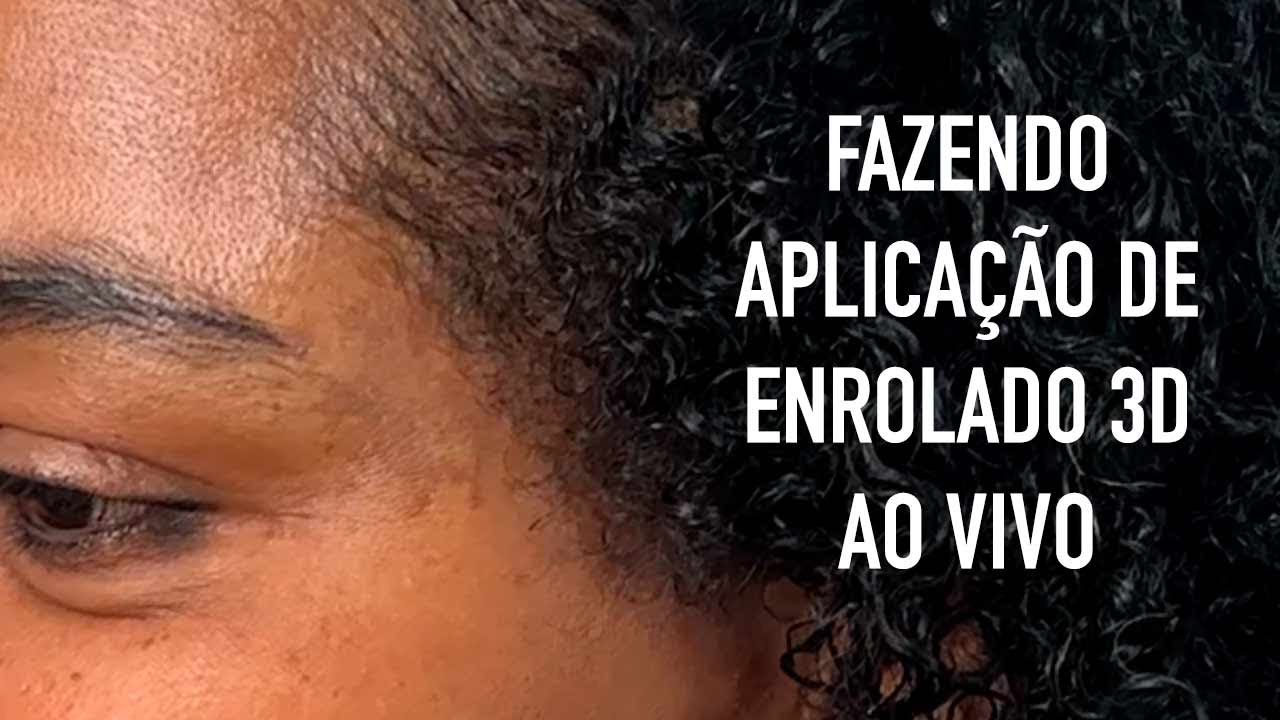 Fazendo aplicação de enrolado 3d Ao vivo
