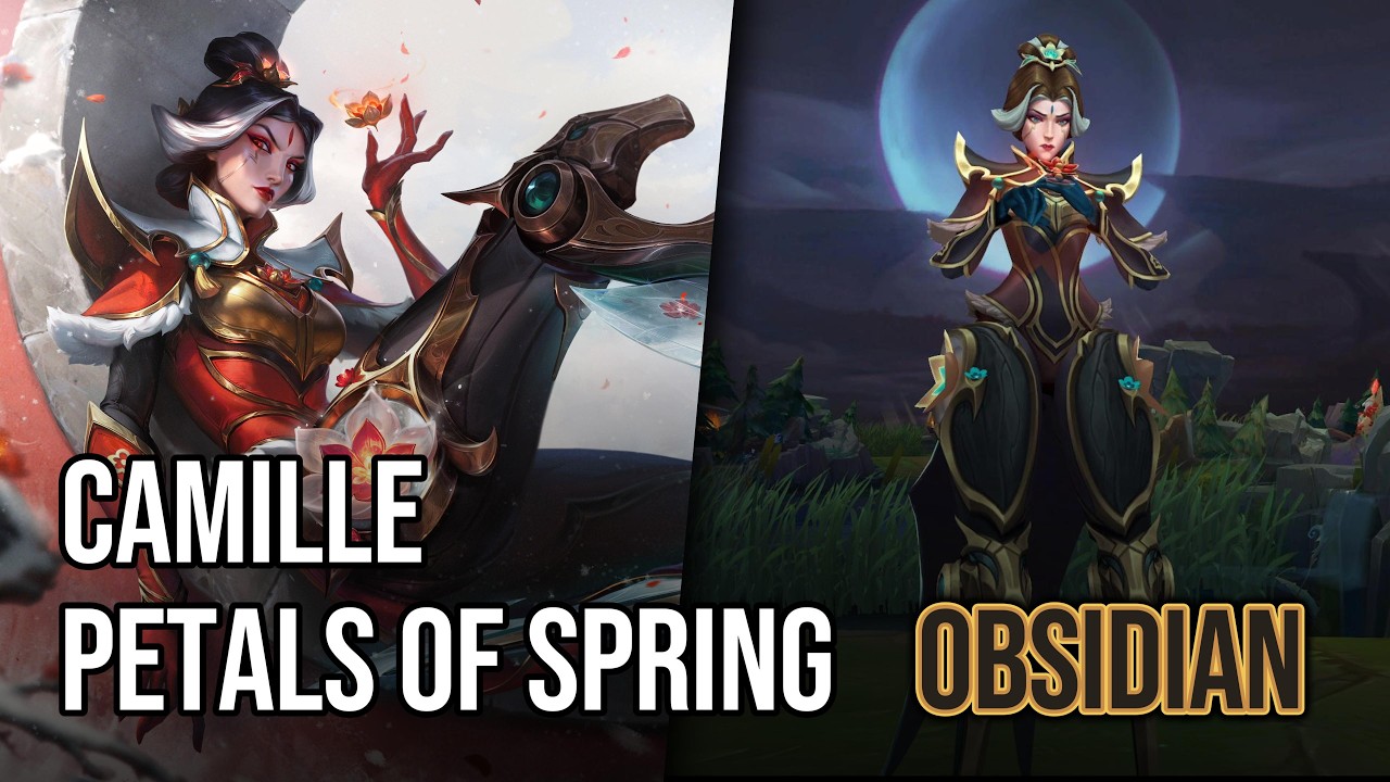 Petals of Spring Camille Skin - Obsidian | League of Legends | Chromas Skin
