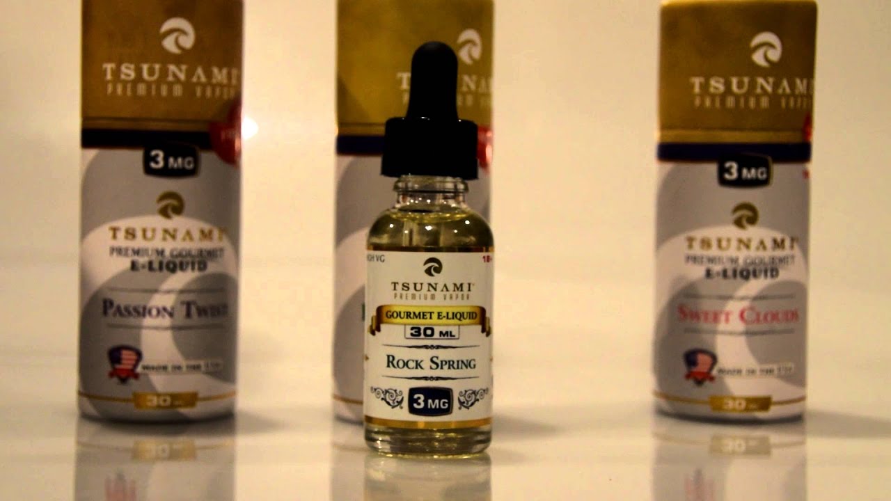 Rock Spring - Обзор жидкости для электронных сигарет Tsunami Ecig Gourmet
