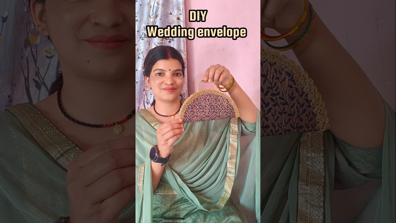 DIY Wedding Envelope💌 Day -1 #shorts #diy #priyazkraft #trending