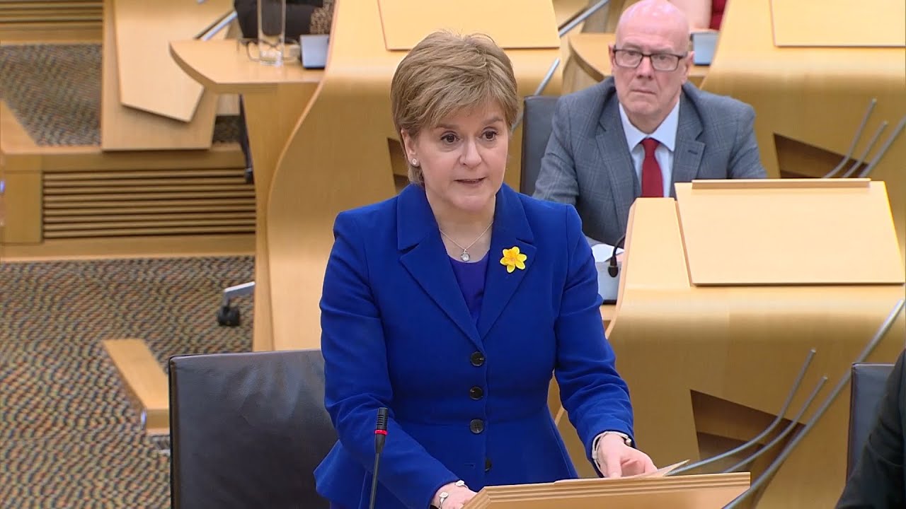 Tearful Nicola Sturgeon receives standing ovation after final First Minister speech