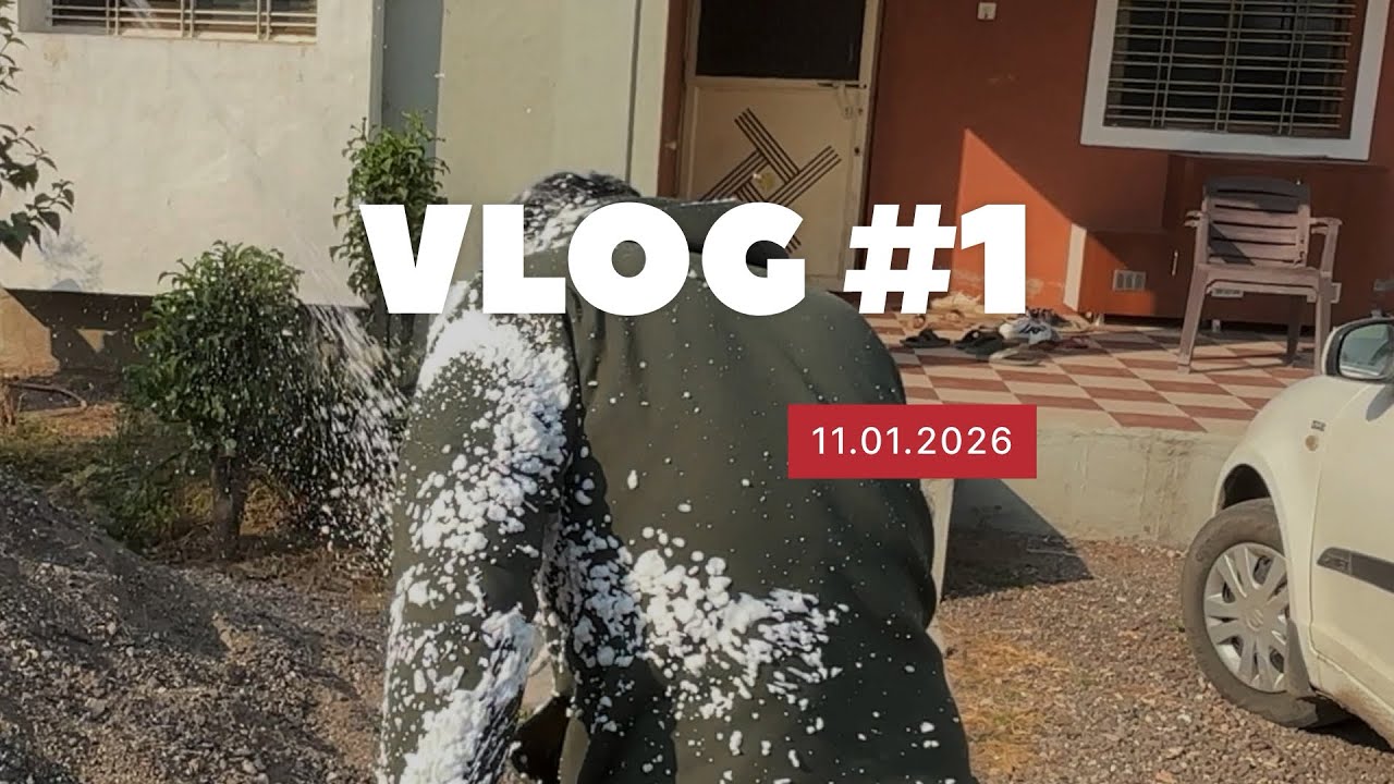 Our first vlog..crazy prank on sarthak!!😂