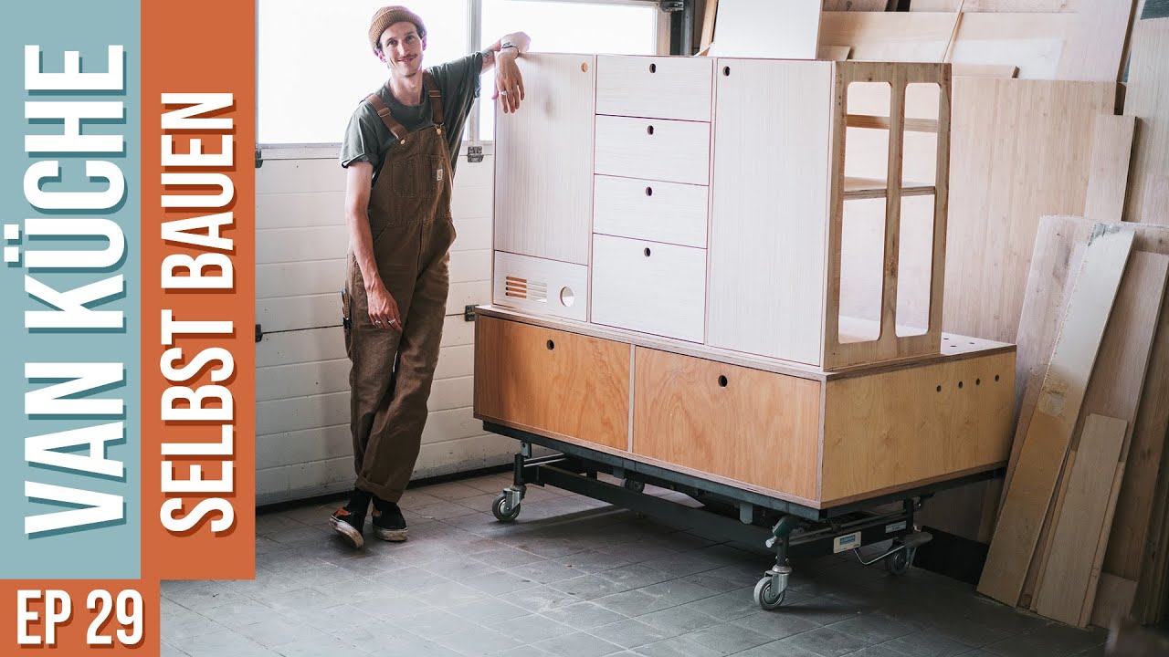 Unsere DIY Küche für den eigenen Busausbau - inkl. Schubladen und Türen - EP 29