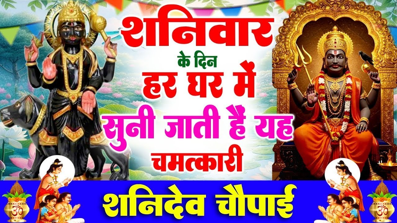 शनिवार के दिन हर घर में सुनी जाती हैं यह चमत्कारी शनिदेव चौपाई | Shanidev Chaupai Bhajan #shanidev