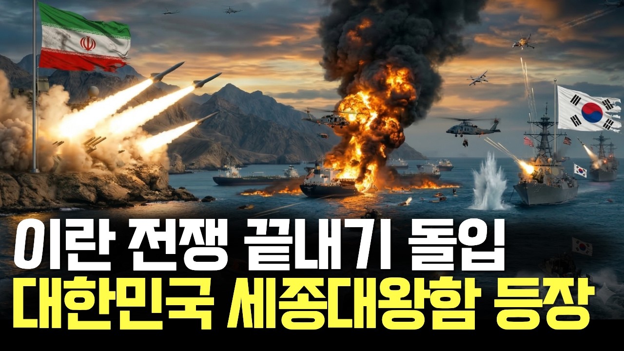전쟁 끝내러 왔다! 호르무즈 해협에 등장한 대한민국 세종대왕함 VS 이란혁명 수비대의 피튀기는 전투