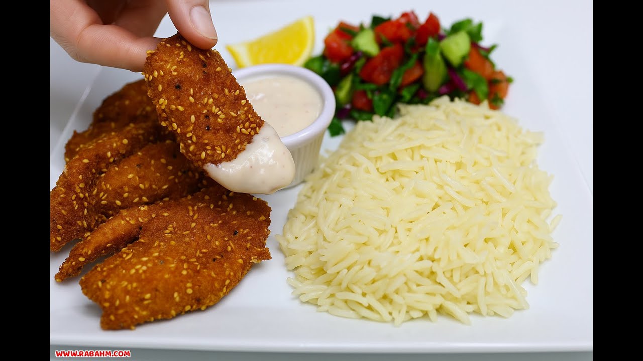 صدور دجاج مقرمشة مثل المطاعم تمامًا مع أرز ناعم وطري 🍗 سر قرمشة دجاج اللي ما بتنطرى أبدًا خطوة بخطوة