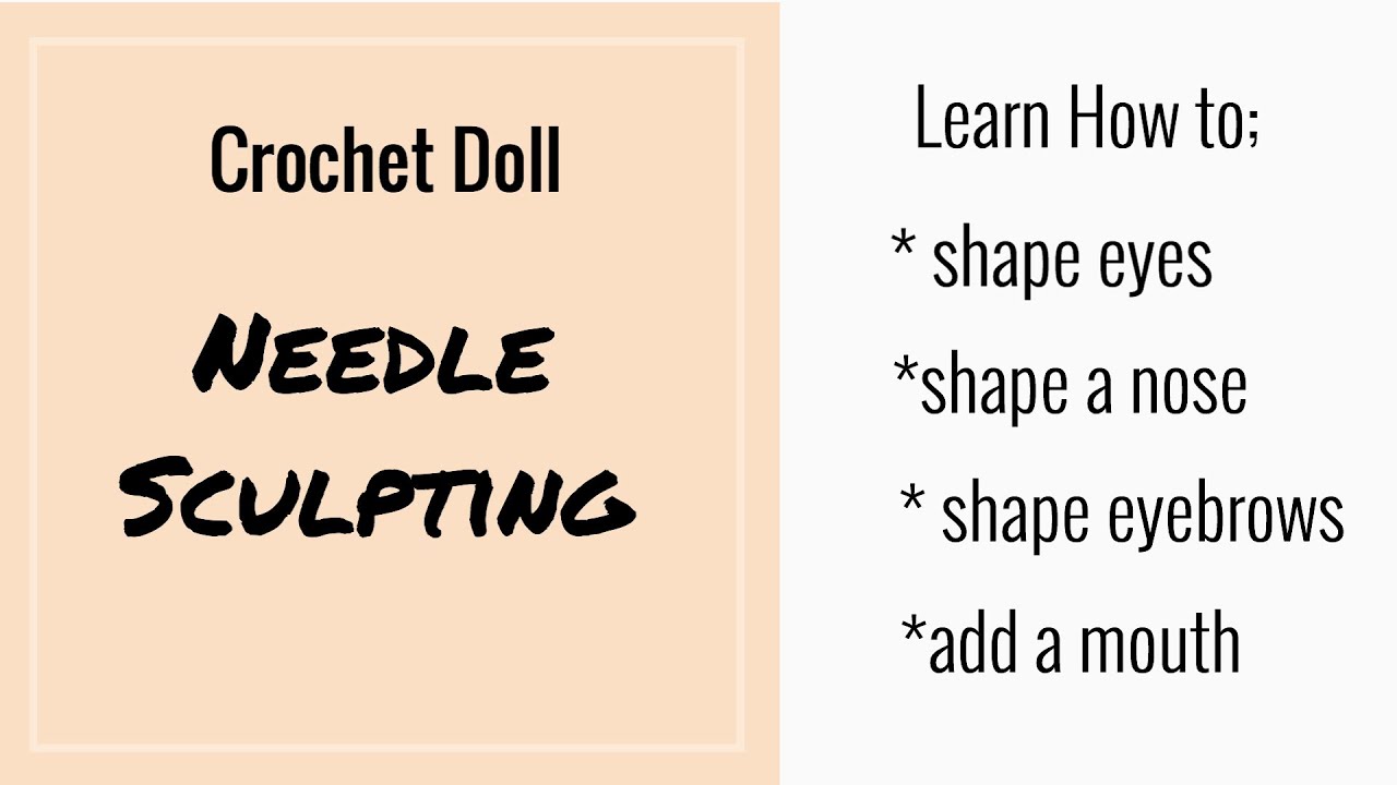 TUTORIAL - How to shape a dolls face using Needle Sculpting - Baby Yoda Doll Face