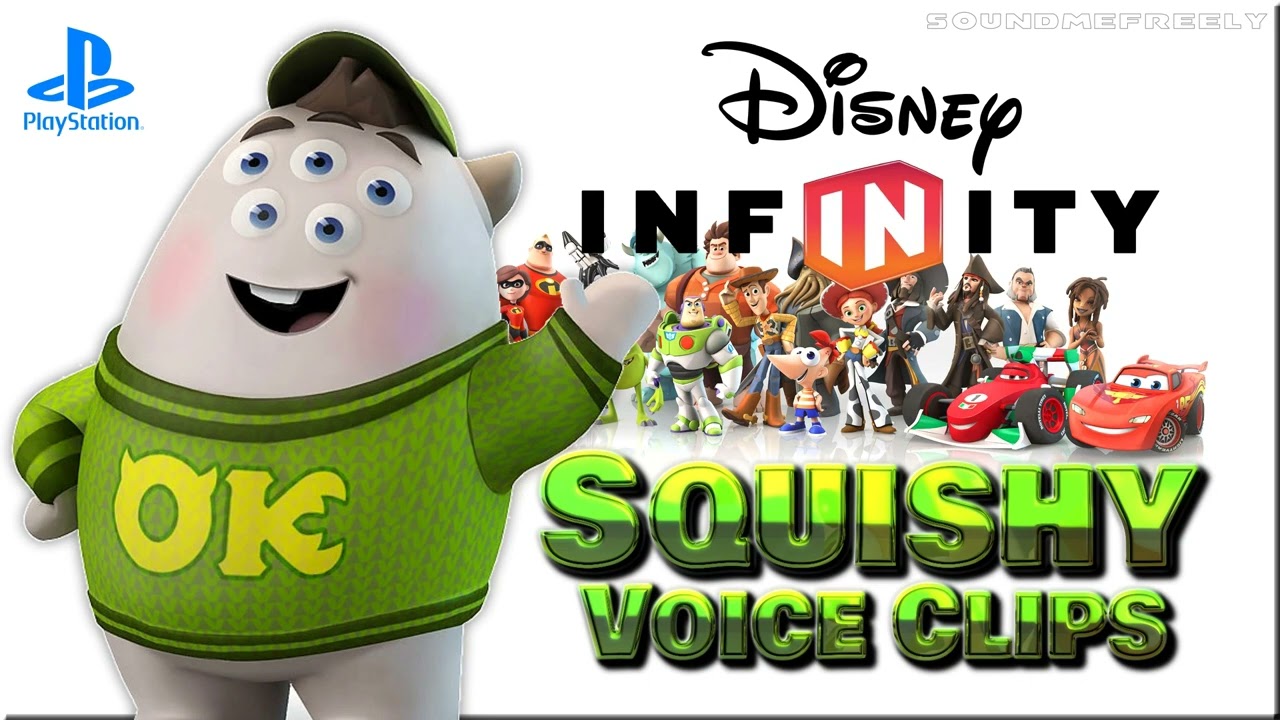 All Squishy Voice Clips • Disney Infinity 1.0 • (Peter Sohn) All Voice Lines