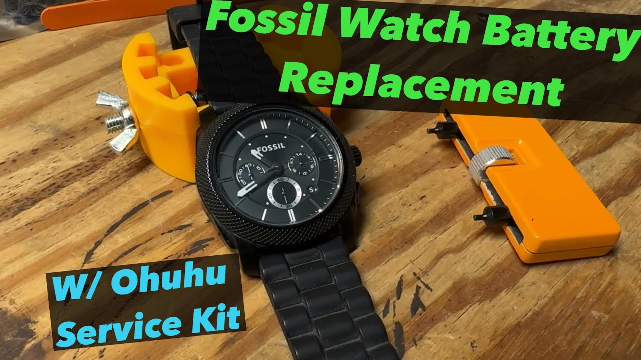 Fossil FS-4487 Watch Battery Replacement Using “Proper” Service Tools. A First For Me!
