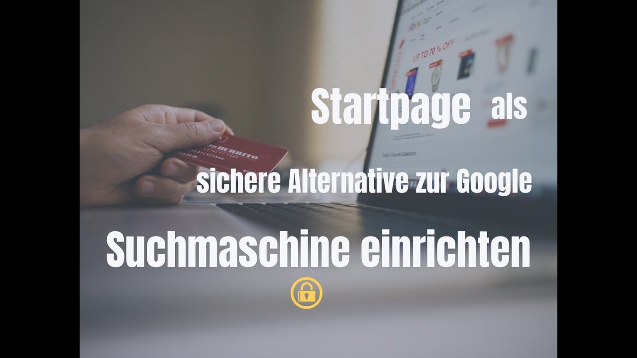 Startpage Suchmaschine Einrichten f&uuml;r Firefox, Chrome und Edge