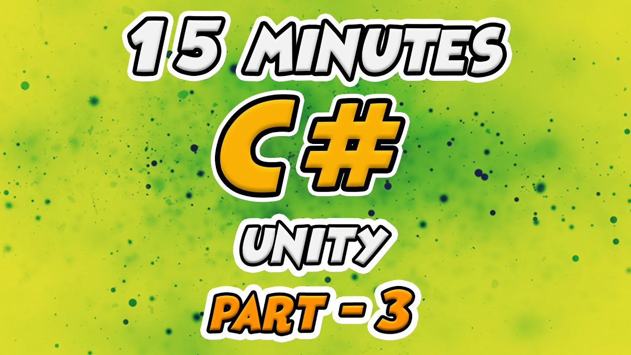 Learn C# Scripting for Unity 15 Minutes - Part 3 - 3D Player Movement , Camera Follow & More