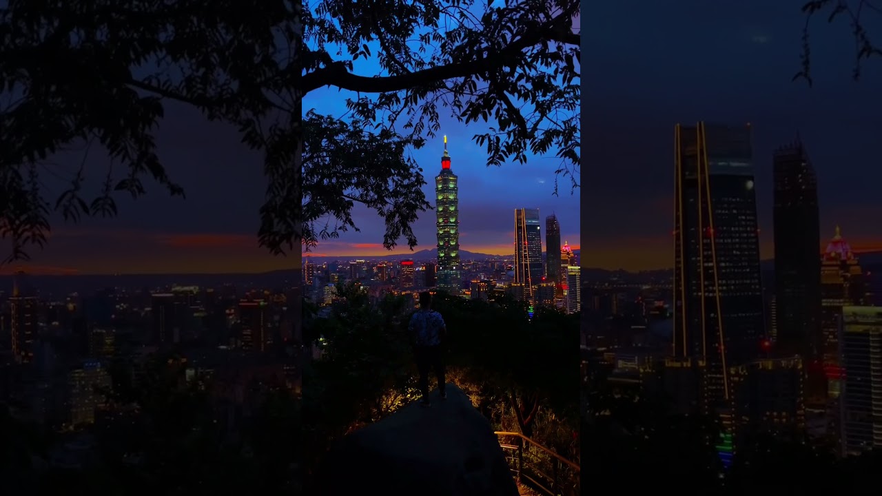 ⛰️Popular hiking trail with walking paths & stairs offering a panoramic view of Taipei from its peak
