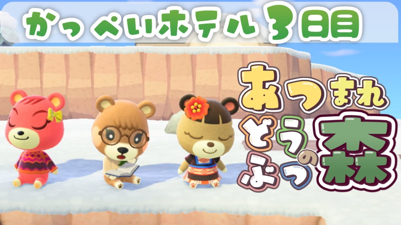 【かっぺいホテル３日目】kuma.のあつまれどうぶつの森