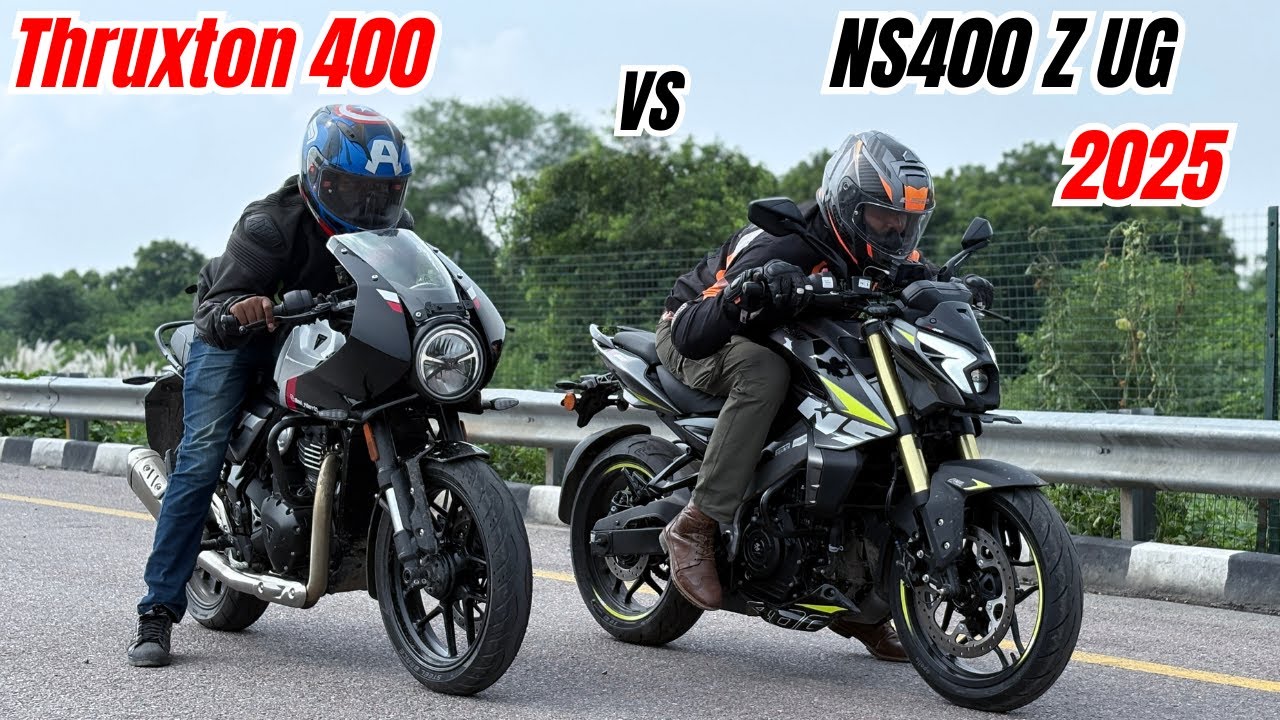 2025 NS400Z UG vs Thruxton 400 Performance Test