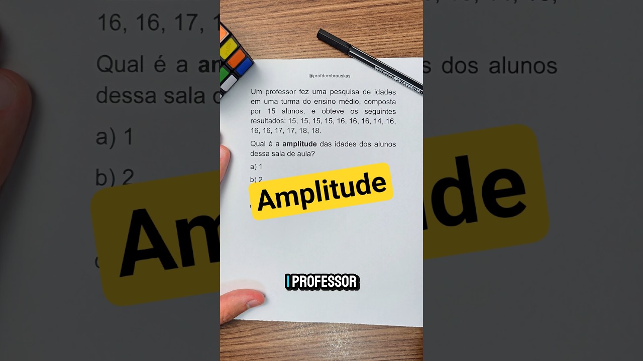 Amplitude de dados! #Matem&aacute;tica #concursos