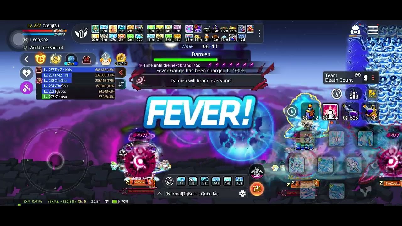 Maplestory M | A2S | TheZodiac | Thunder Breaker | multi hard Damien