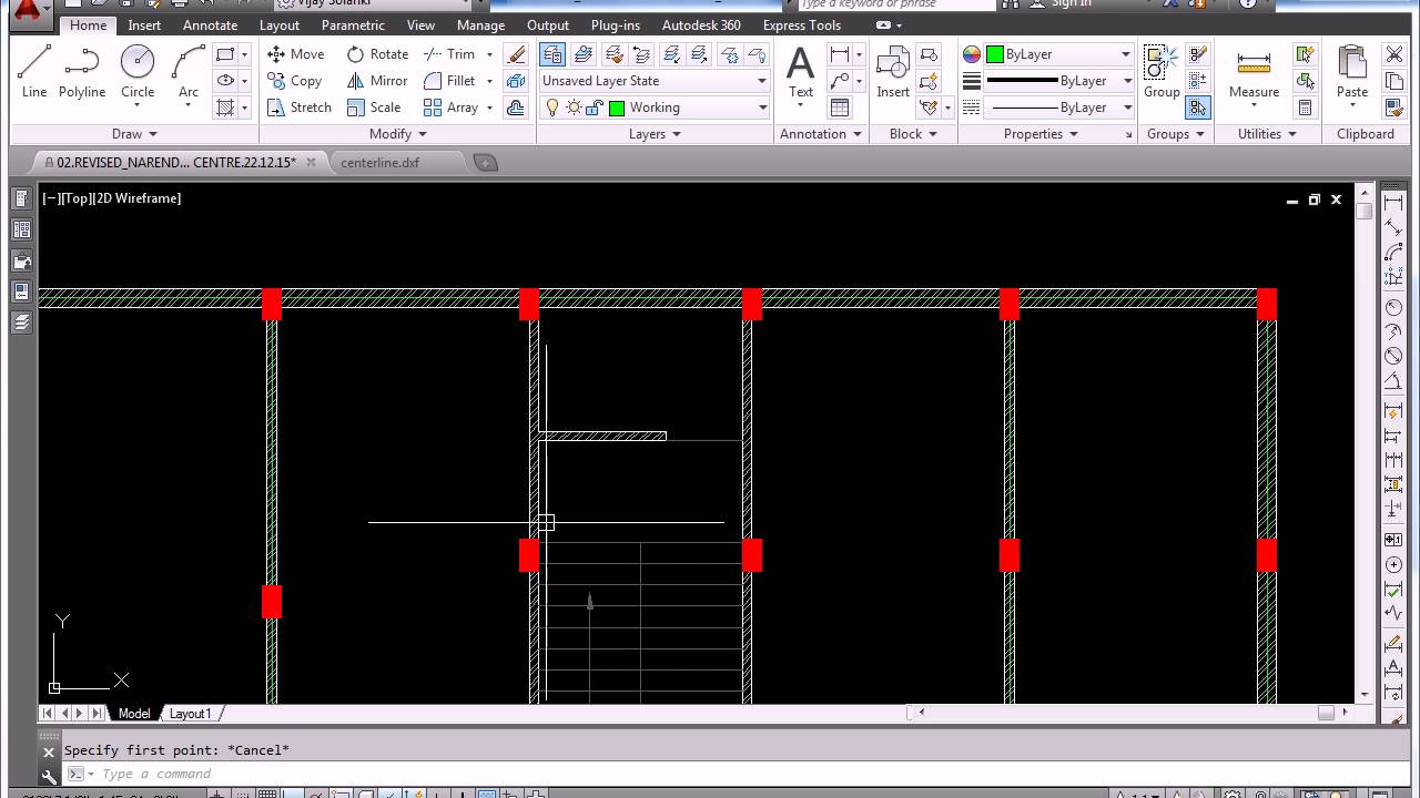 How to create dxf for importing in STAAD Pro.?