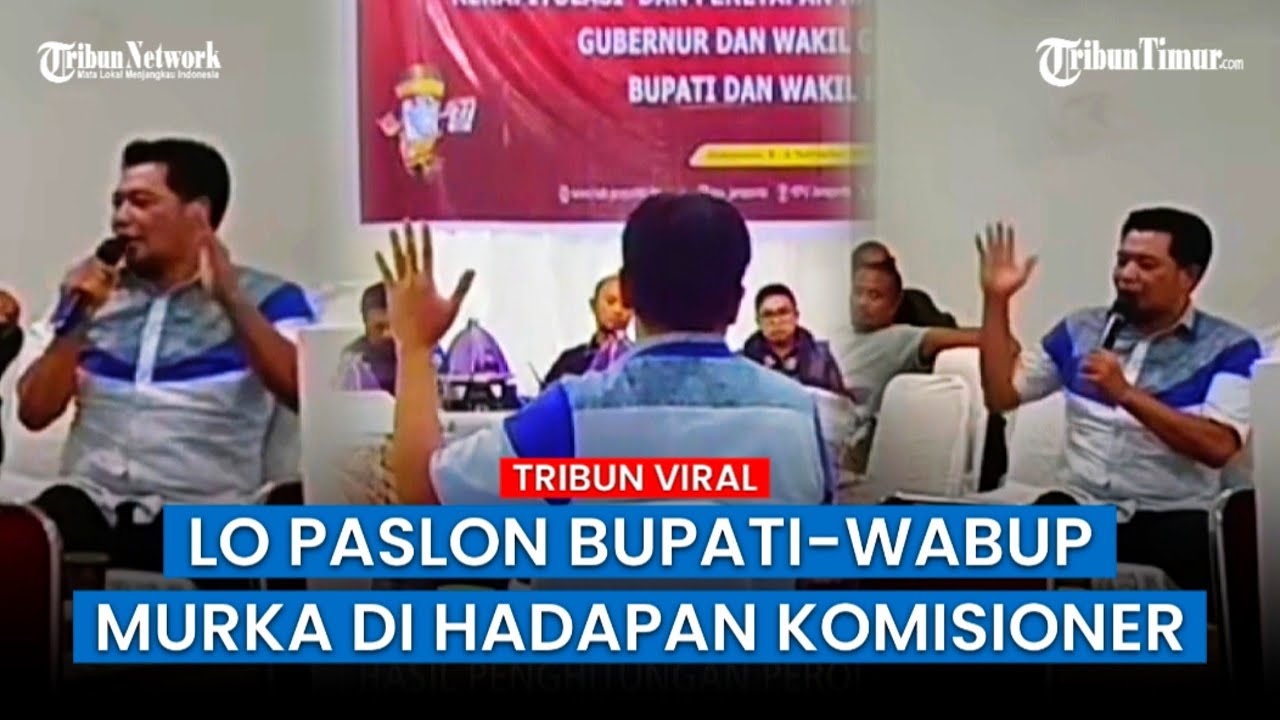 Tiga Menit LO Paslon Bupati dan Wabup Jeneponto Marahi Komisioner KPU-Bawaslu di Rapat Pleno Terbuka