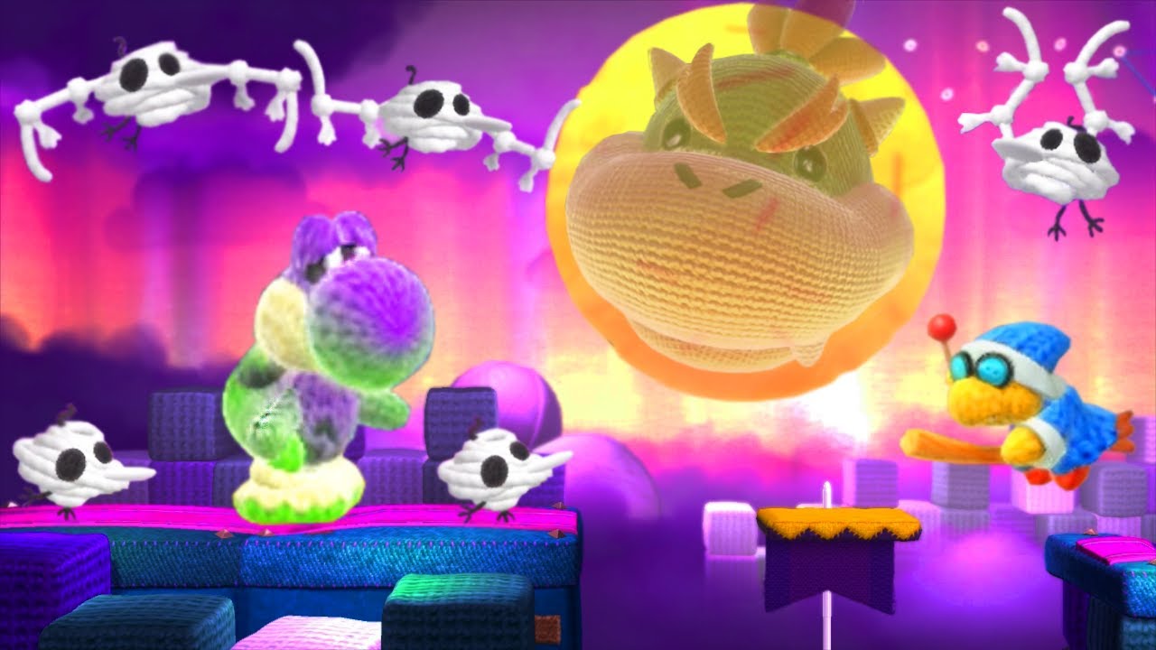 Yoshi's Woolly World - No Damage 100% Walkthrough (World 6 + Final Boss & Ending)