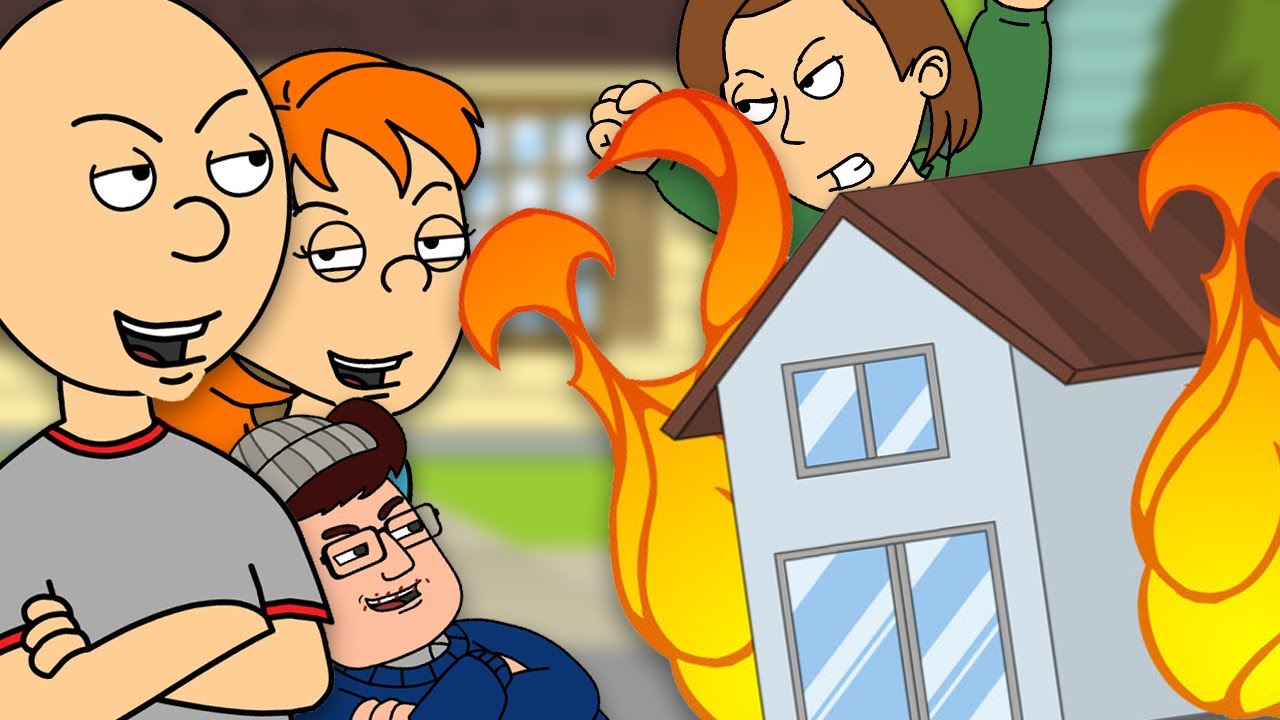 Classic Caillou And Rosie Host A Sleepover/Grounded