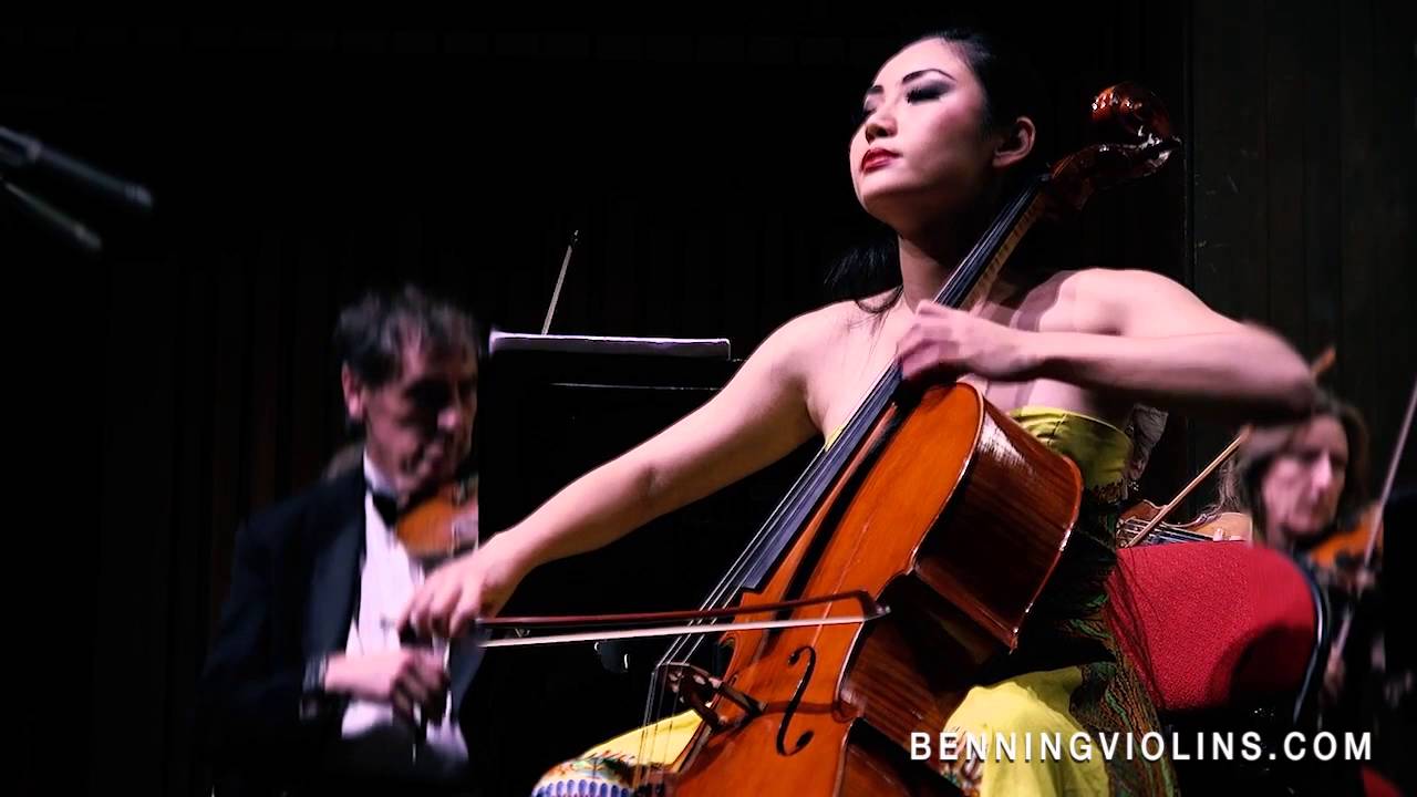 Cellist Tina Guo performs Saint-Saëns Cello Concerto on an Eric Benning-crafted Cello