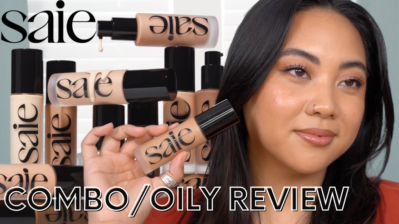 SAIE GLOWY SUPER SKIN SERUM FOUNDATION | Combo/Oily Skin Review + Demo