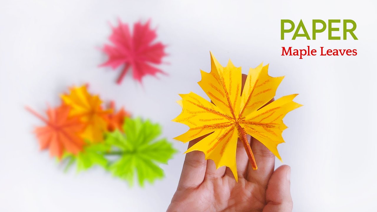 Easy & Beautiful Paper Maple Leaf | Autumn Leaves