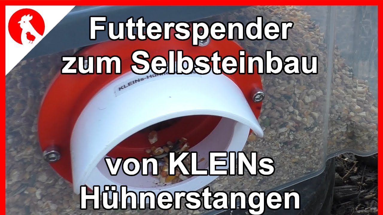 F160 KLEINs Einbau-Futterspender DIY -  Jensman and the Huhns