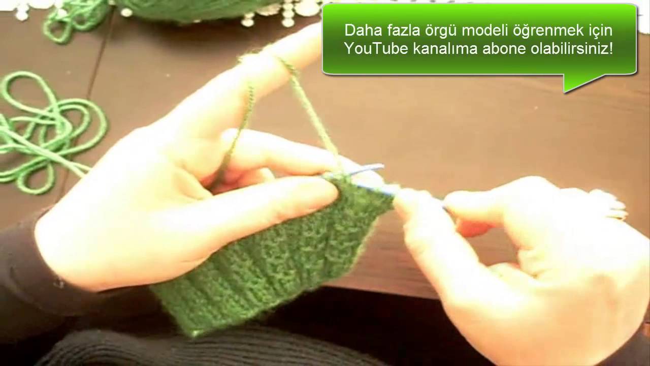 Bambu Örgü Modeli ve Yapılışı