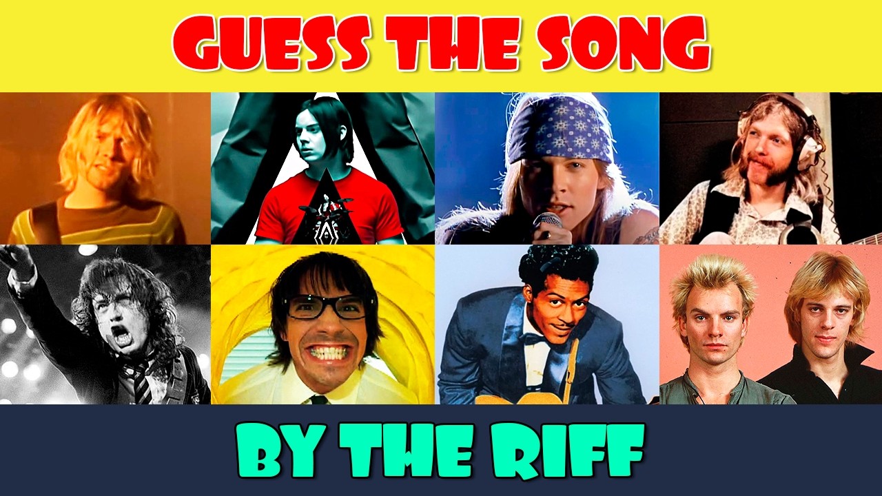 Zgadnij piosenkę po riffie 🎸 Czy potrafisz odgadnąć 50 piosenek?