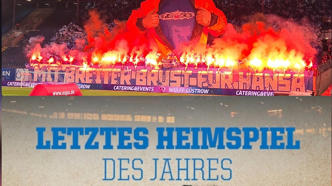 FC Hansa Rostock vs 1 FC Nürnberg | Choreo, Pyro, Provokation, Spannung