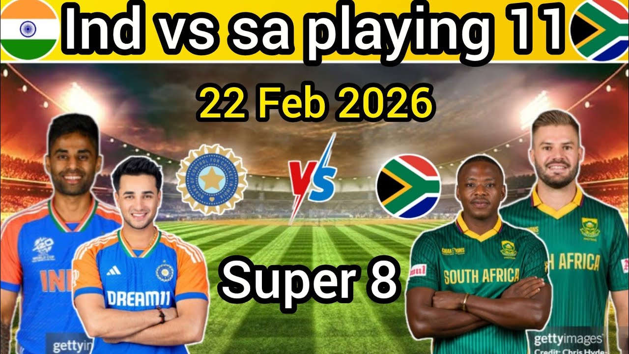 IND vs SA both team playing 11 super 8