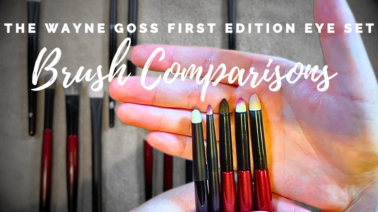 Brush Comparisons for Wayne Goss The First Edition Eye Brush Set - Compared with Rephr and Sonia G!