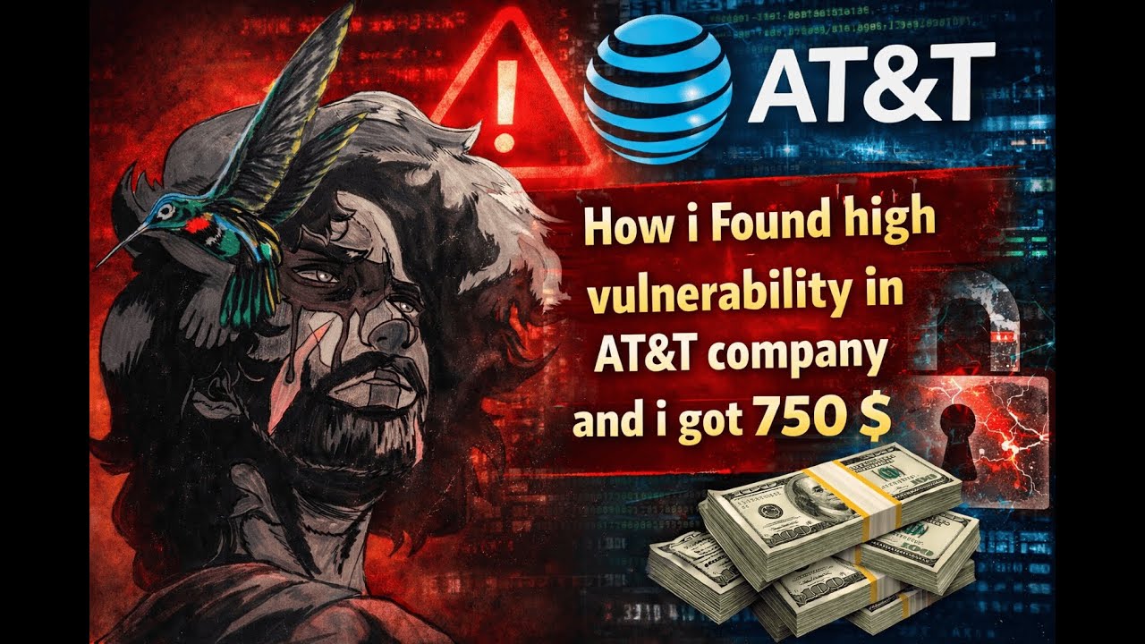 رحلة اكتشاف ثغرة خطيرة في شركة AT&T  وحصولي علي 750 دولار 🤯🔥  Bug Bounty