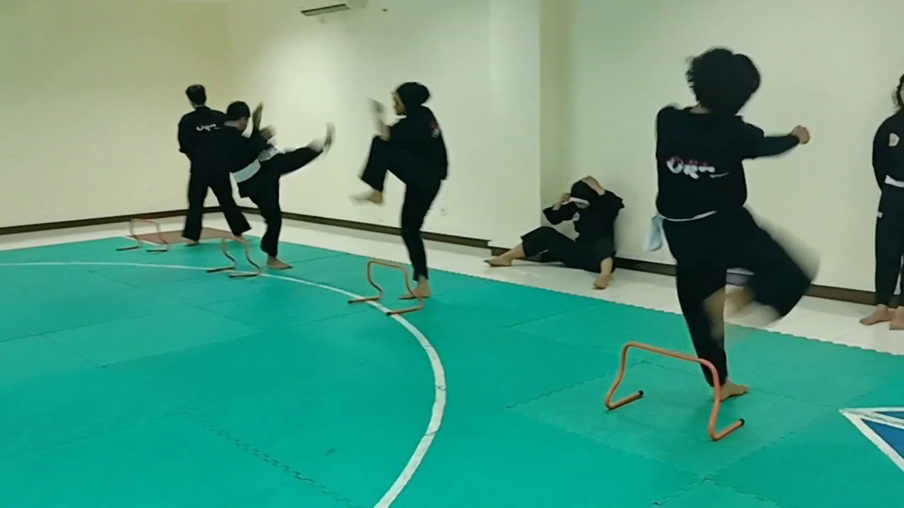 Latihan pukulan dan teknik jatuhan || pencak silat