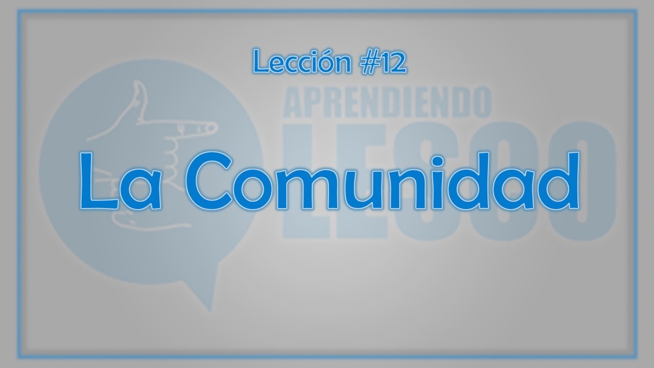 Vocabulario de La comunidad en Lengua de Señas Costarricense (LESCO)
