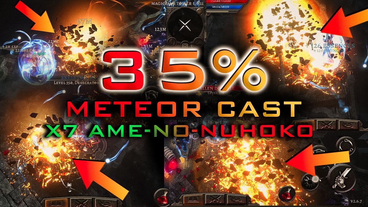 Anima ARPG - I tried the METEOR BUILD (X7 AME-NO-NUHOKO)