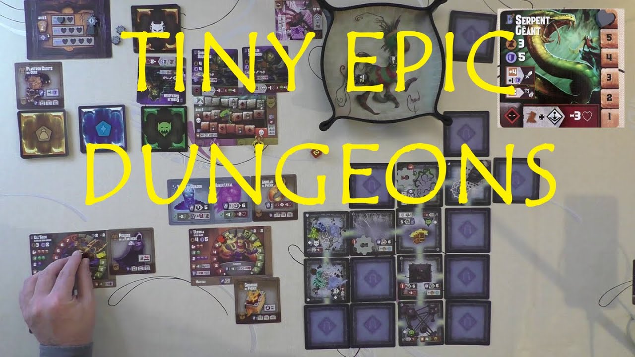 [FR] TINY EPIC DUNGEONS - Présentation et partie solo