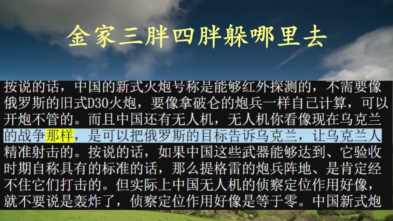 金家三胖四胖躲哪里去