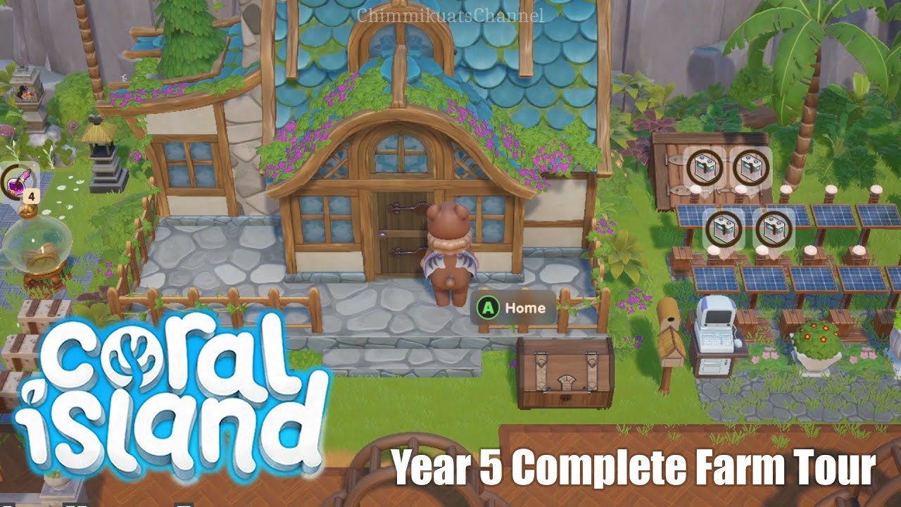 (Coral Island) Year 5 Complete Farm Tour & Idea for Layout