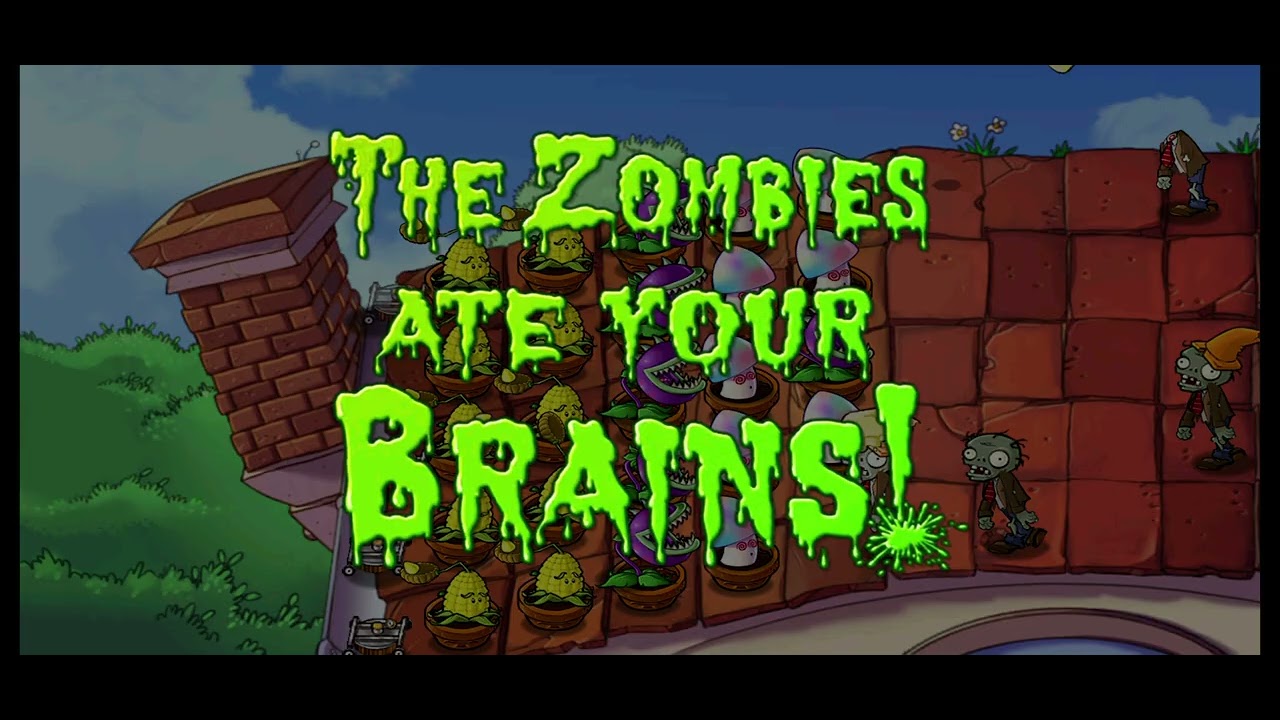 Plants VS Zombies Level 4 Roof