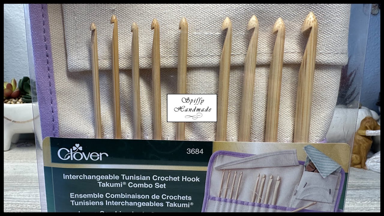 Review of Clover Takumi Interchangeable Tunisian Crochet Hook Set