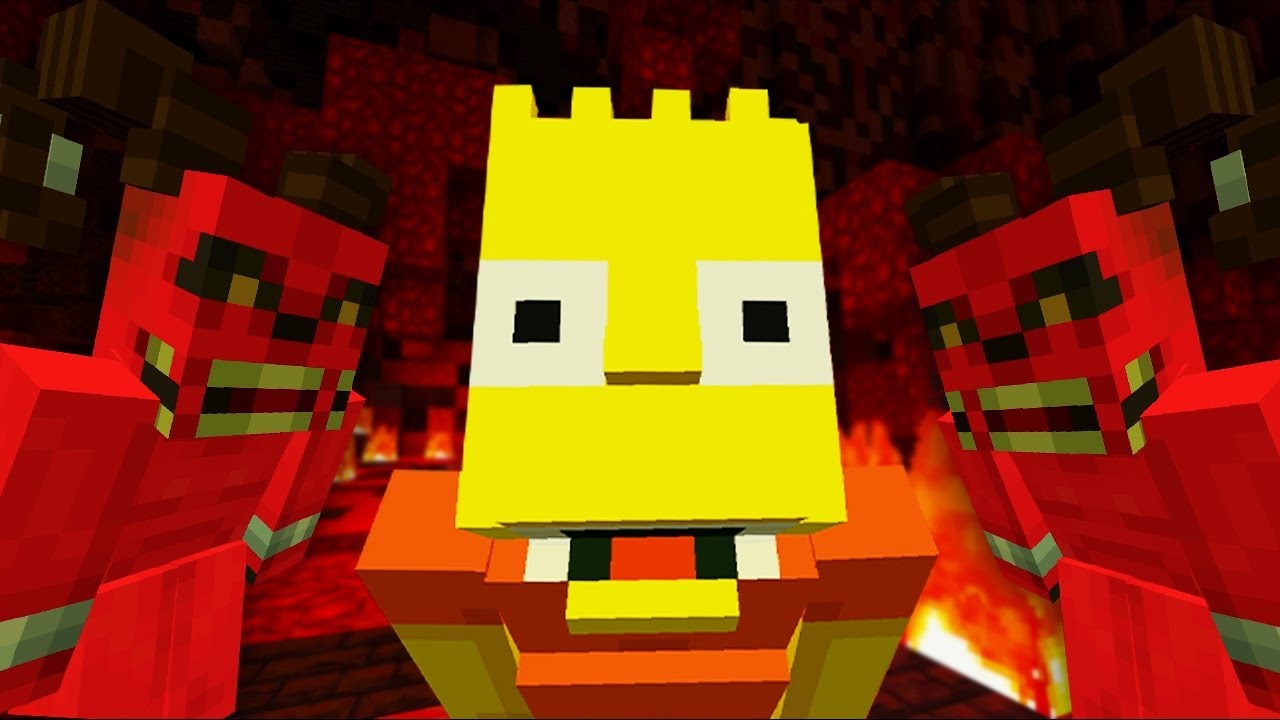 SIMPSONOVI V MINECRAFTU | BÁRTA UNESL DÉMON DO PEKLA A MY HO ZACHRAŇUJEME!!!