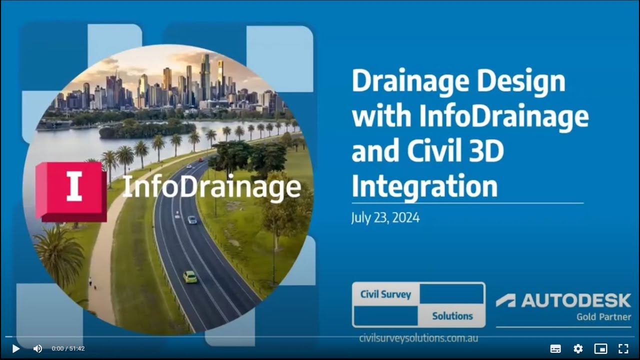 Webinar: Civil 3D Integration with InfoDrainage