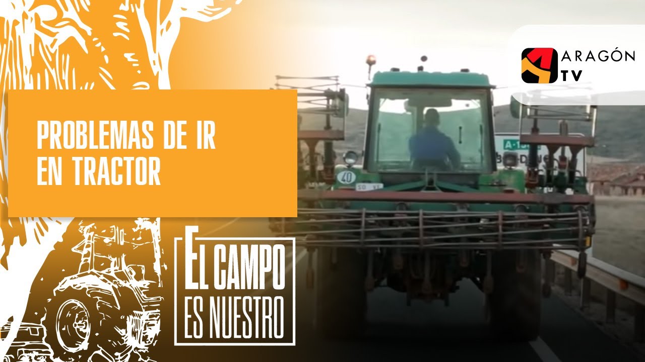 Los problemas de ir con el tractor por la carretera