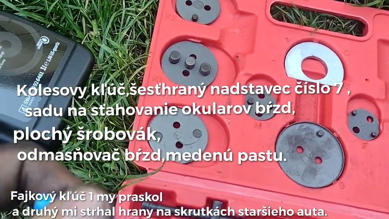 Predné kotučové brzdy Octavia 2. Výmena brzdových doštičiek .